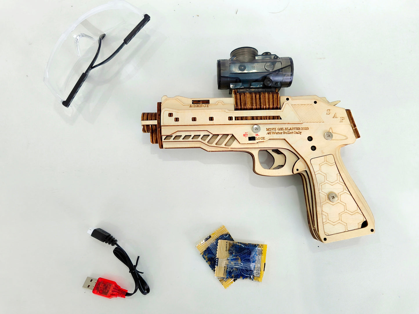 New wooden assembly gel blaster