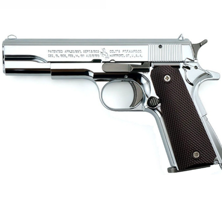 1:2.05 All-metal M1911 pistol toy model can be thrown in the case toy cannot be fired