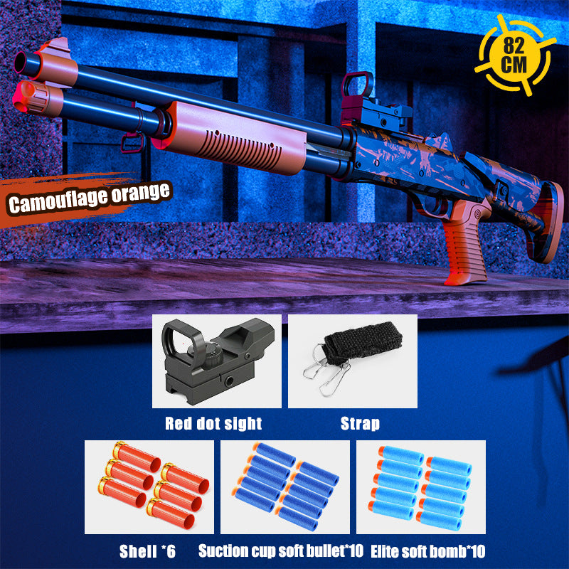 Shotgun XM1014 manual pull bolt can launch soft bullet toy gun