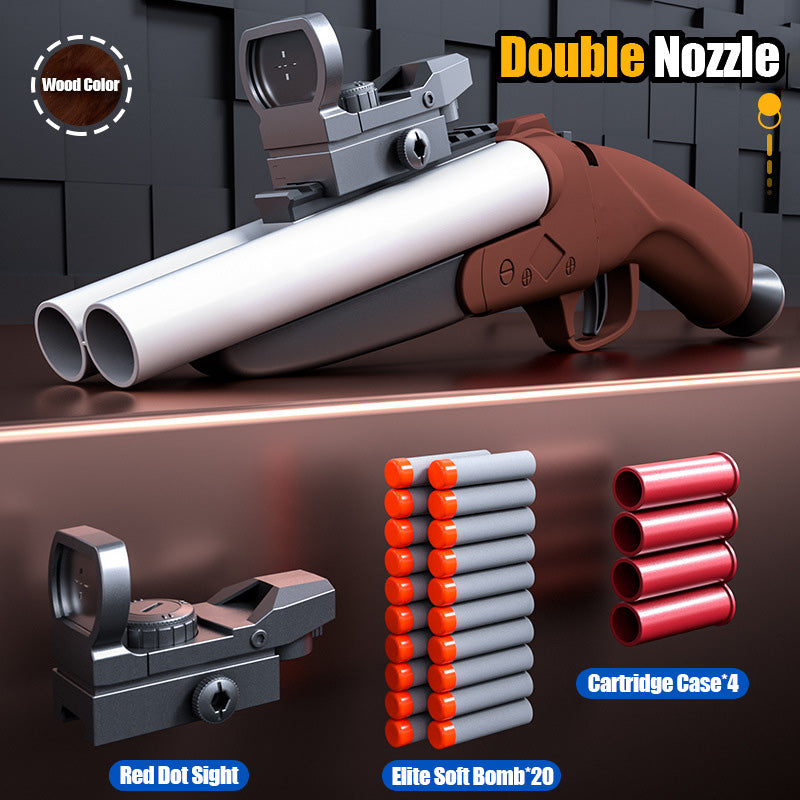 Double barrel shotgun shell ejection soft shot gun manual