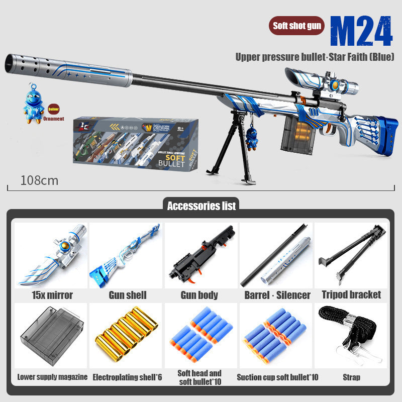 M24, 98k toy gun sniper grab manual supply of ammunition