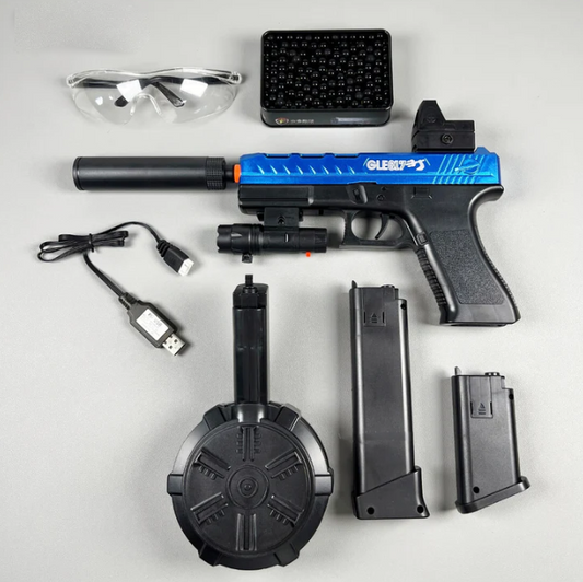 Glock-simulación automática manual para niños, juguete para niños, simulación de águila de arena, pistola de balas suaves de ráfaga eléctrica automática especial 