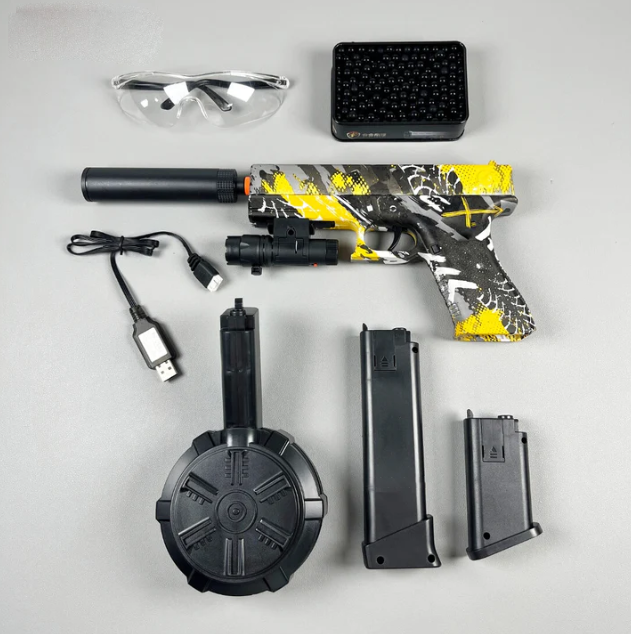 Glock automatic simulation electric repeating soft bullet gun