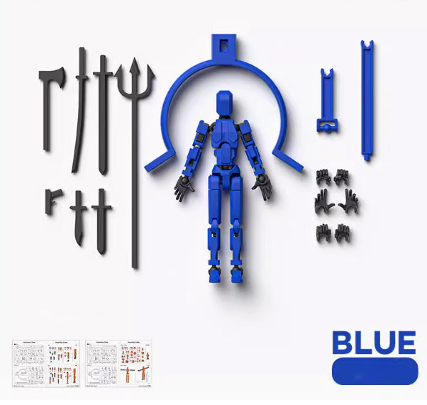 Multi-jointed movable magnetic figure