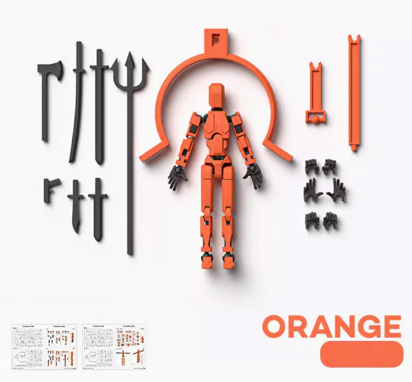 Multi-jointed movable magnetic figure