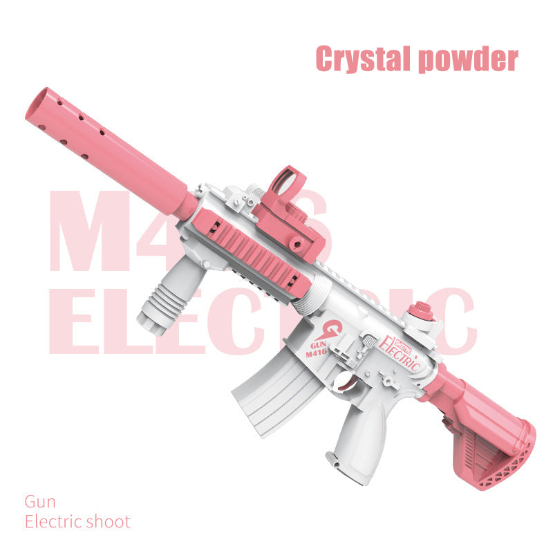 Pistola de agua eléctrica de gran capacidad M416 para niños, arma para niños, juguetes para jugar en el agua durante el verano 