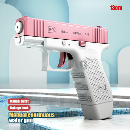 Niños adultos juguete pistola de agua disfrutan de juegos de verano 
