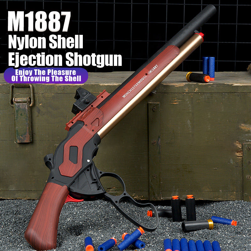 Winchester M1887 eyección de concha, escopeta de bala suave, juguete para niños y adultos, nailon 