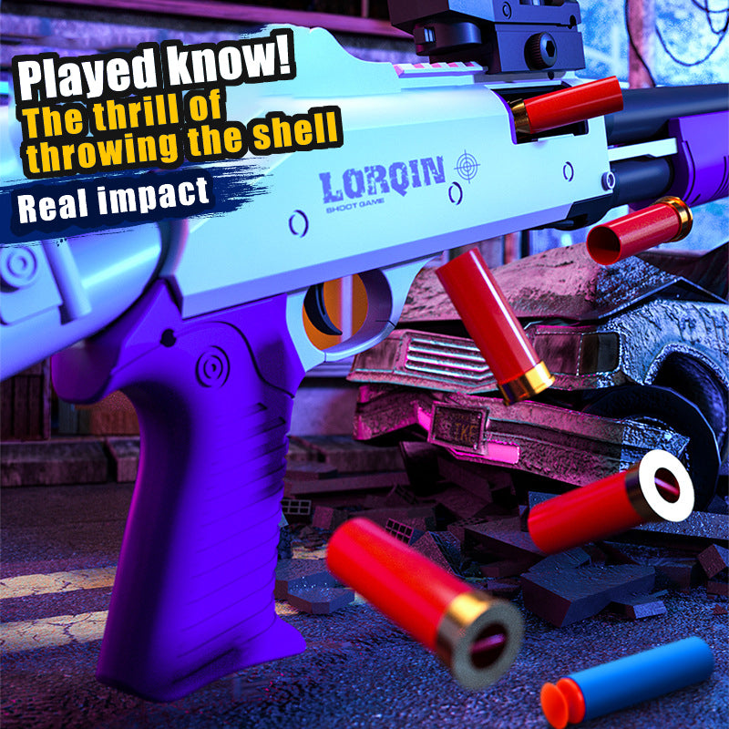 Escopeta XM1014, pulverizador, perno de tracción manual, puede disparar una bala suave, pistola de juguete para niños 