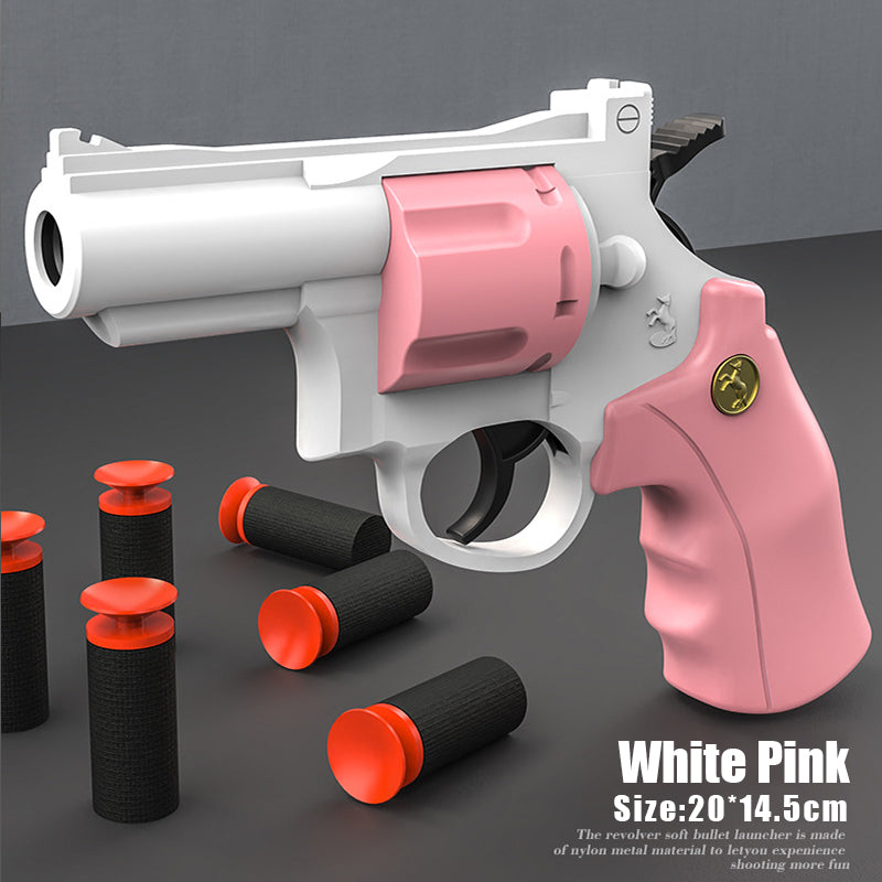 El niño adulto del revólver de ráfaga automática de los niños puede lanzar la pistola suave del juguete de la bala de la expulsión de la cáscara 