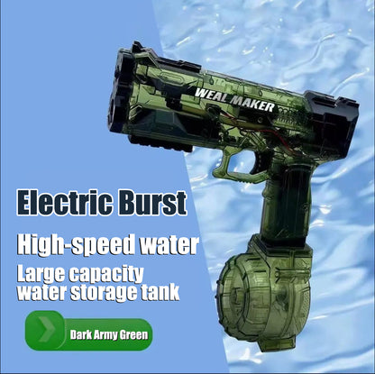 Gran capacidad. batería de larga duración. poderosos rápidos. pistola de agua eléctrica que estalla pistola de juguete 
