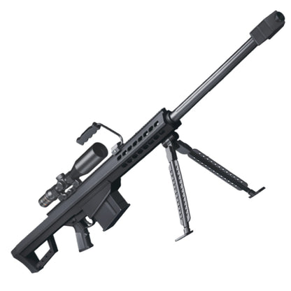 Pistola de francotirador de nailon de gran tamaño para adultos para niños, pistola de juguete de bala suave de francotirador Barrett 